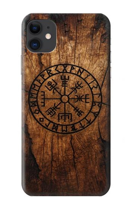 S4036 Viking Vegvisir Compass Wood Hülle Schutzhülle Taschen für iPhone 11