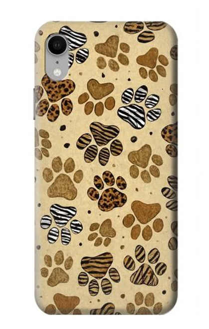 S4032 Wild Animal Paw Foot Print Hülle Schutzhülle Taschen für iPhone XR