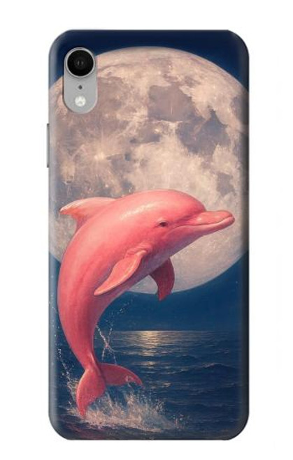 S4045 Dolphin Moon Night Hülle Schutzhülle Taschen für iPhone XR