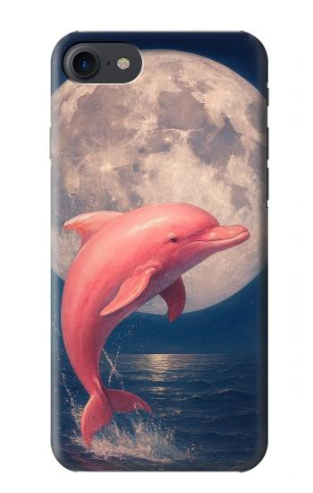S4045 Dolphin Moon Night Hülle Schutzhülle Taschen für iPhone 7, iPhone 8, iPhone SE (2020) (2022)