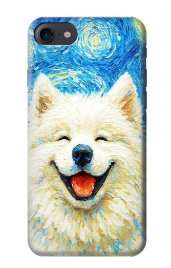 S4064 Smile Dog Van Gogh Starry Night Hülle Schutzhülle Taschen für iPhone 7, iPhone 8, iPhone SE (2020) (2022)