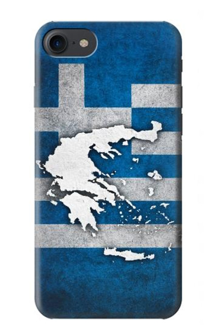 S4074 The Flag of Greece Hülle Schutzhülle Taschen für iPhone 7, iPhone 8, iPhone SE (2020) (2022)