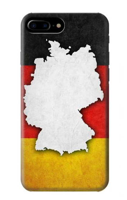 S4055 Germany Flag Hülle Schutzhülle Taschen für iPhone 7 Plus, iPhone 8 Plus
