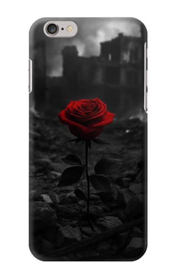 S4048 Red Rose Ruins Hülle Schutzhülle Taschen für iPhone 6 6S