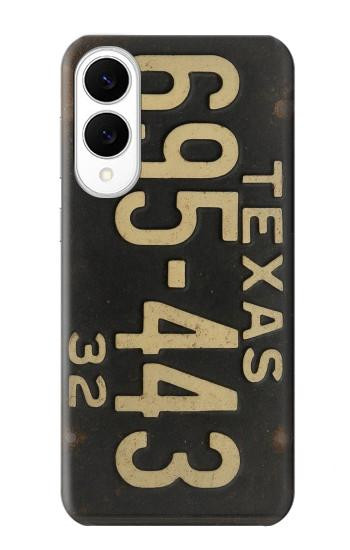 S4061 Vintage Texas Car License Plate Hülle Schutzhülle Taschen für Samsung Galaxy S25 Edge