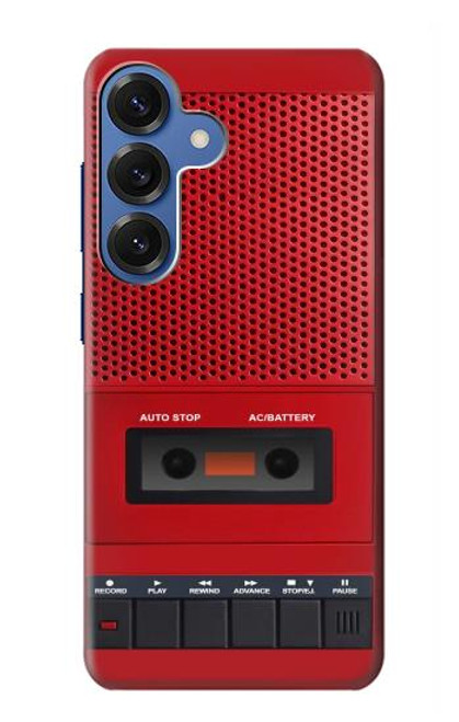 S4073 Vintage Red Cassette Player Graphic Hülle Schutzhülle Taschen für Samsung Galaxy S25