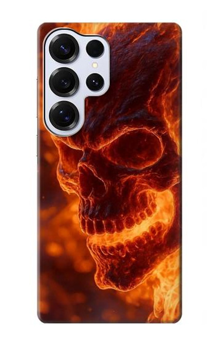 S4062 Fire Skull Hülle Schutzhülle Taschen für Samsung Galaxy S25 Ultra