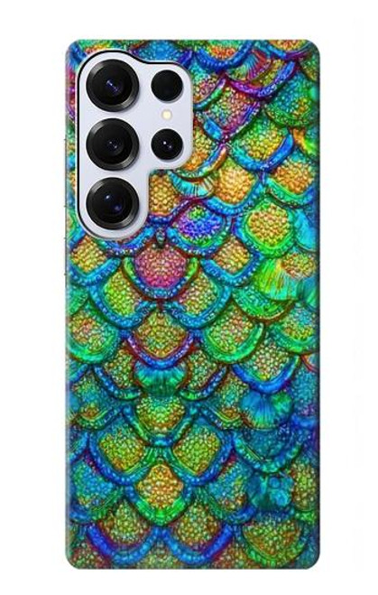 S4071 Colorful Mermaid Scale Hülle Schutzhülle Taschen für Samsung Galaxy S25 Ultra