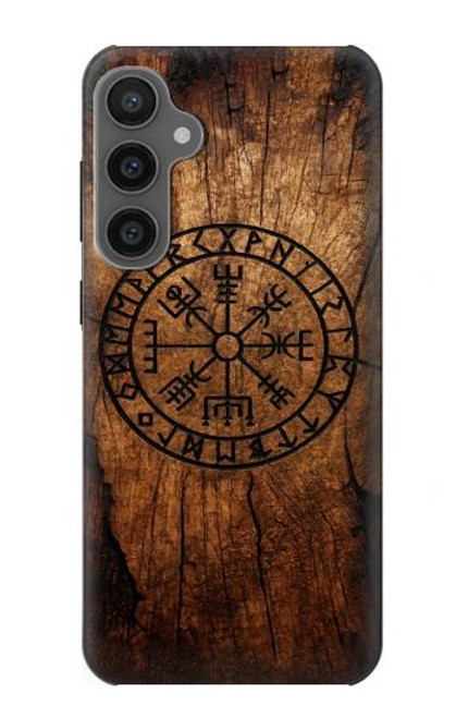S4036 Viking Vegvisir Compass Wood Hülle Schutzhülle Taschen für Samsung Galaxy S23 FE