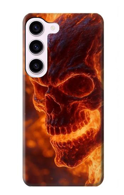 S4062 Fire Skull Hülle Schutzhülle Taschen für Samsung Galaxy S23