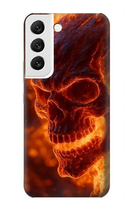 S4062 Fire Skull Hülle Schutzhülle Taschen für Samsung Galaxy S22