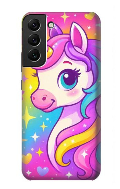 S4057 Cute Unicorn Cartoon Hülle Schutzhülle Taschen für Samsung Galaxy S22 Plus
