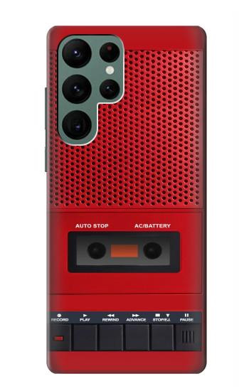 S4073 Vintage Red Cassette Player Graphic Hülle Schutzhülle Taschen für Samsung Galaxy S22 Ultra