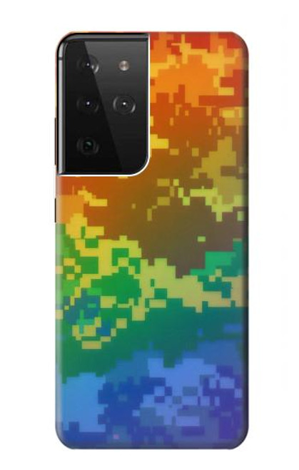 S4047 LGBTQ Camouflage Hülle Schutzhülle Taschen für Samsung Galaxy S21 Ultra 5G