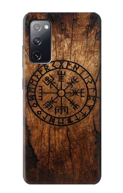S4036 Viking Vegvisir Compass Wood Hülle Schutzhülle Taschen für Samsung Galaxy S20 FE