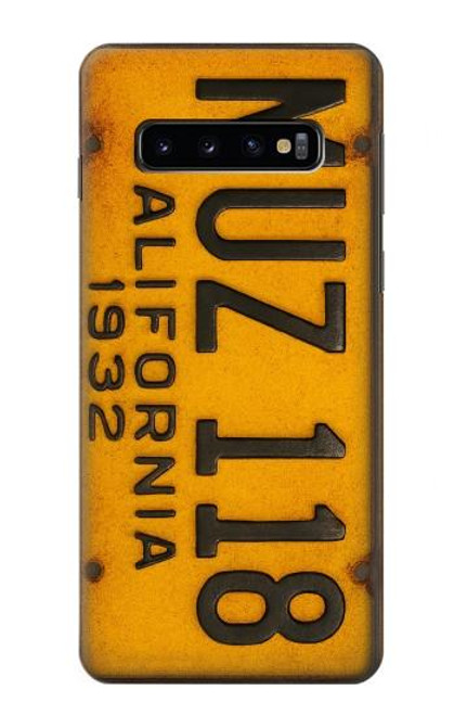 S4060 Vintage California Car License Plate Hülle Schutzhülle Taschen für Samsung Galaxy S10