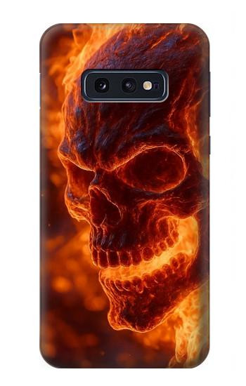 S4062 Fire Skull Hülle Schutzhülle Taschen für Samsung Galaxy S10e