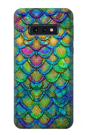 S4071 Colorful Mermaid Scale Hülle Schutzhülle Taschen für Samsung Galaxy S10e