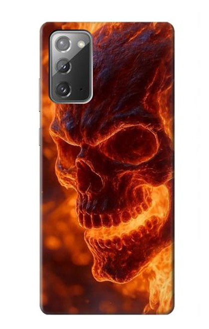 S4062 Fire Skull Hülle Schutzhülle Taschen für Samsung Galaxy Note 20