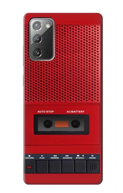 S4073 Vintage Red Cassette Player Graphic Hülle Schutzhülle Taschen für Samsung Galaxy Note 20