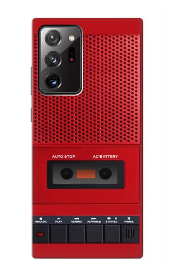 S4073 Vintage Red Cassette Player Graphic Hülle Schutzhülle Taschen für Samsung Galaxy Note 20 Ultra, Ultra 5G