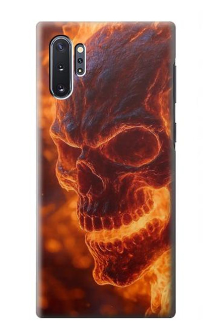 S4062 Fire Skull Hülle Schutzhülle Taschen für Samsung Galaxy Note 10 Plus