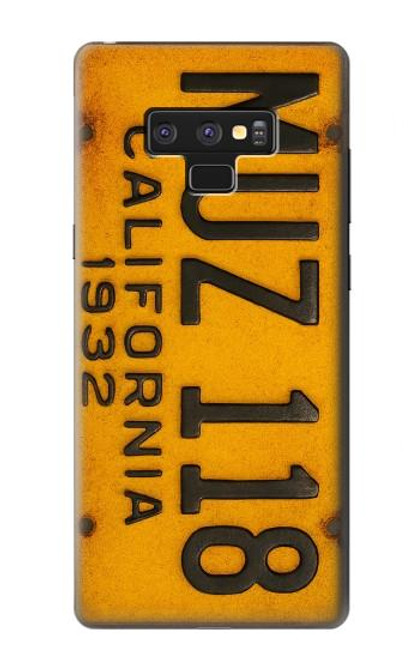 S4060 Vintage California Car License Plate Hülle Schutzhülle Taschen für Note 9 Samsung Galaxy Note9