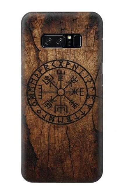 S4036 Viking Vegvisir Compass Wood Hülle Schutzhülle Taschen für Note 8 Samsung Galaxy Note8