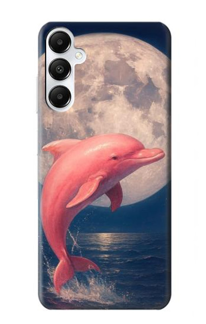 S4045 Dolphin Moon Night Hülle Schutzhülle Taschen für Samsung Galaxy A05s