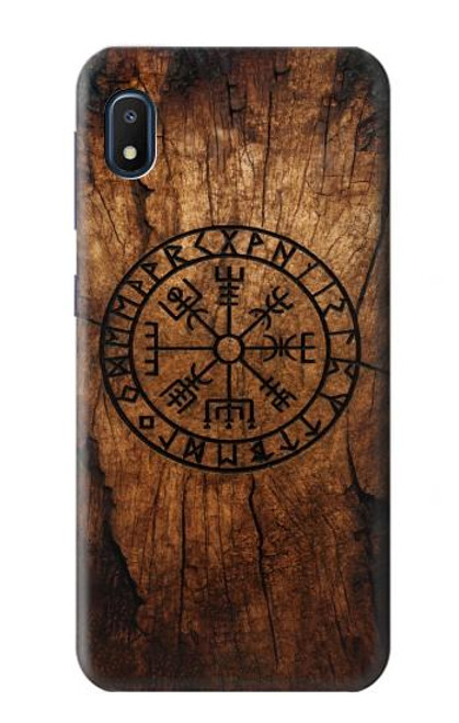 S4036 Viking Vegvisir Compass Wood Hülle Schutzhülle Taschen für Samsung Galaxy A10e