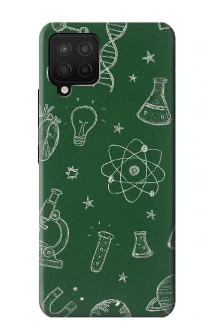 S4059 Science Chalkboard Graphic Hülle Schutzhülle Taschen für Samsung Galaxy A12