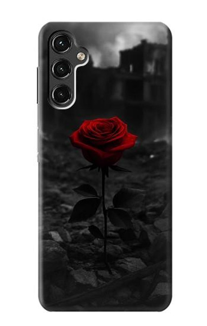S4048 Red Rose Ruins Hülle Schutzhülle Taschen für Samsung Galaxy A14 5G