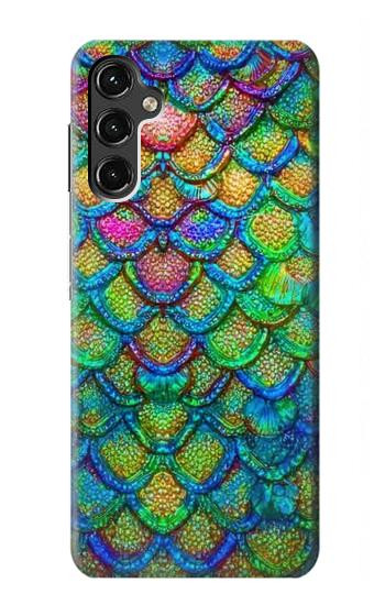 S4071 Colorful Mermaid Scale Hülle Schutzhülle Taschen für Samsung Galaxy A14 5G