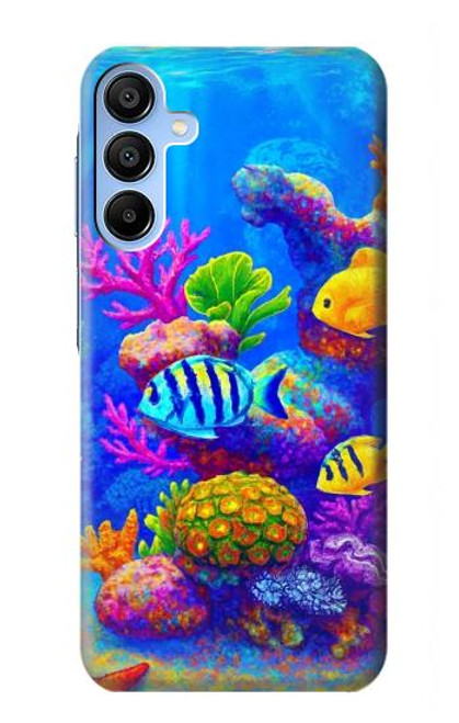 S4058 Colorful Aquarium Hülle Schutzhülle Taschen für Samsung Galaxy A15 5G
