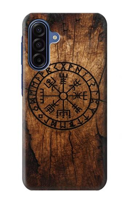 S4036 Viking Vegvisir Compass Wood Hülle Schutzhülle Taschen für Samsung Galaxy A17