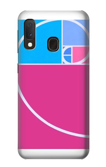 S4076 Golden Ratio Fibonacci Spiral Hülle Schutzhülle Taschen für Samsung Galaxy A20e
