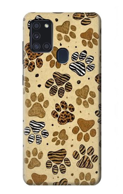 S4032 Wild Animal Paw Foot Print Hülle Schutzhülle Taschen für Samsung Galaxy A21s