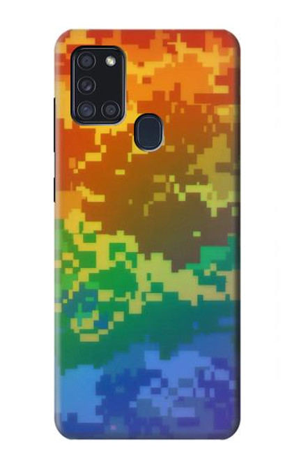 S4047 LGBTQ Camouflage Hülle Schutzhülle Taschen für Samsung Galaxy A21s
