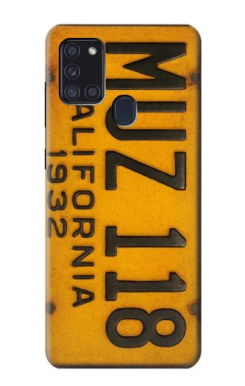 S4060 Vintage California Car License Plate Hülle Schutzhülle Taschen für Samsung Galaxy A21s