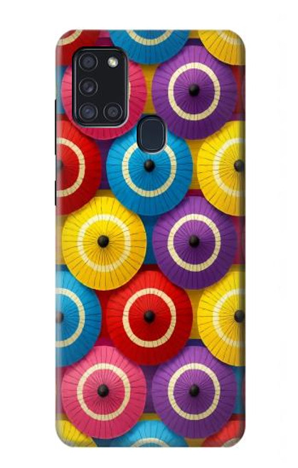 S4065 Snake Eye Umbrella Pattern Hülle Schutzhülle Taschen für Samsung Galaxy A21s