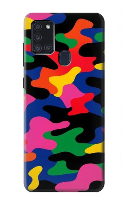 S4072 Colorful Camouflage Hülle Schutzhülle Taschen für Samsung Galaxy A21s
