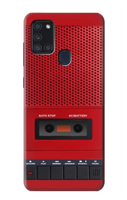 S4073 Vintage Red Cassette Player Graphic Hülle Schutzhülle Taschen für Samsung Galaxy A21s