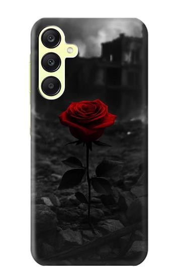 S4048 Red Rose Ruins Hülle Schutzhülle Taschen für Samsung Galaxy A25 5G