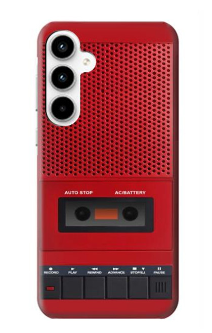 S4073 Vintage Red Cassette Player Graphic Hülle Schutzhülle Taschen für Samsung Galaxy A35 5G