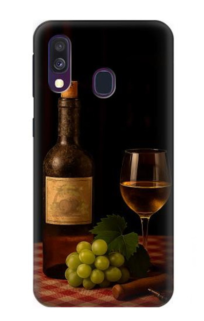 S4041 Old Vines Wine Hülle Schutzhülle Taschen für Samsung Galaxy A40