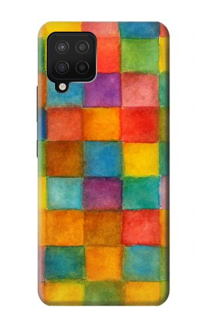 S4077 Water Color Painting Colorful Check Pattern Hülle Schutzhülle Taschen für Samsung Galaxy A42 5G