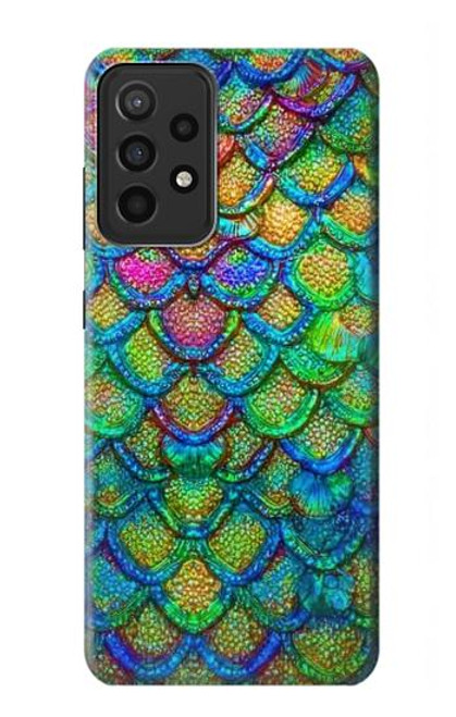 S4071 Colorful Mermaid Scale Hülle Schutzhülle Taschen für Samsung Galaxy A52s 5G