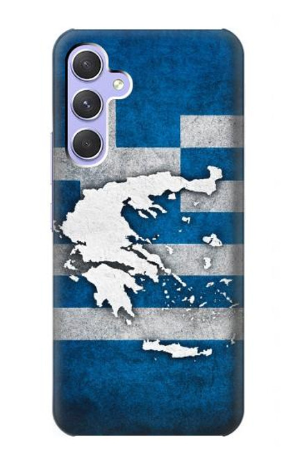 S4074 The Flag of Greece Hülle Schutzhülle Taschen für Samsung Galaxy A54 5G