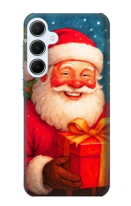 S4046 Happy Santa Hülle Schutzhülle Taschen für Samsung Galaxy A55 5G