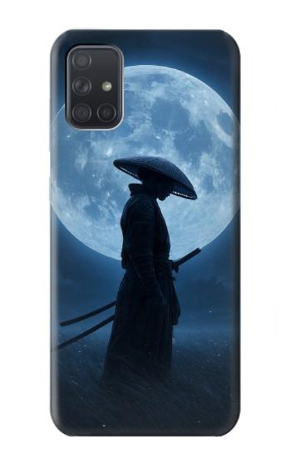 S4034 Samurai Moon Night Hülle Schutzhülle Taschen für Samsung Galaxy A71 5G